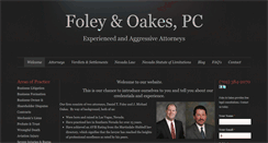 Desktop Screenshot of foleyoakes.com